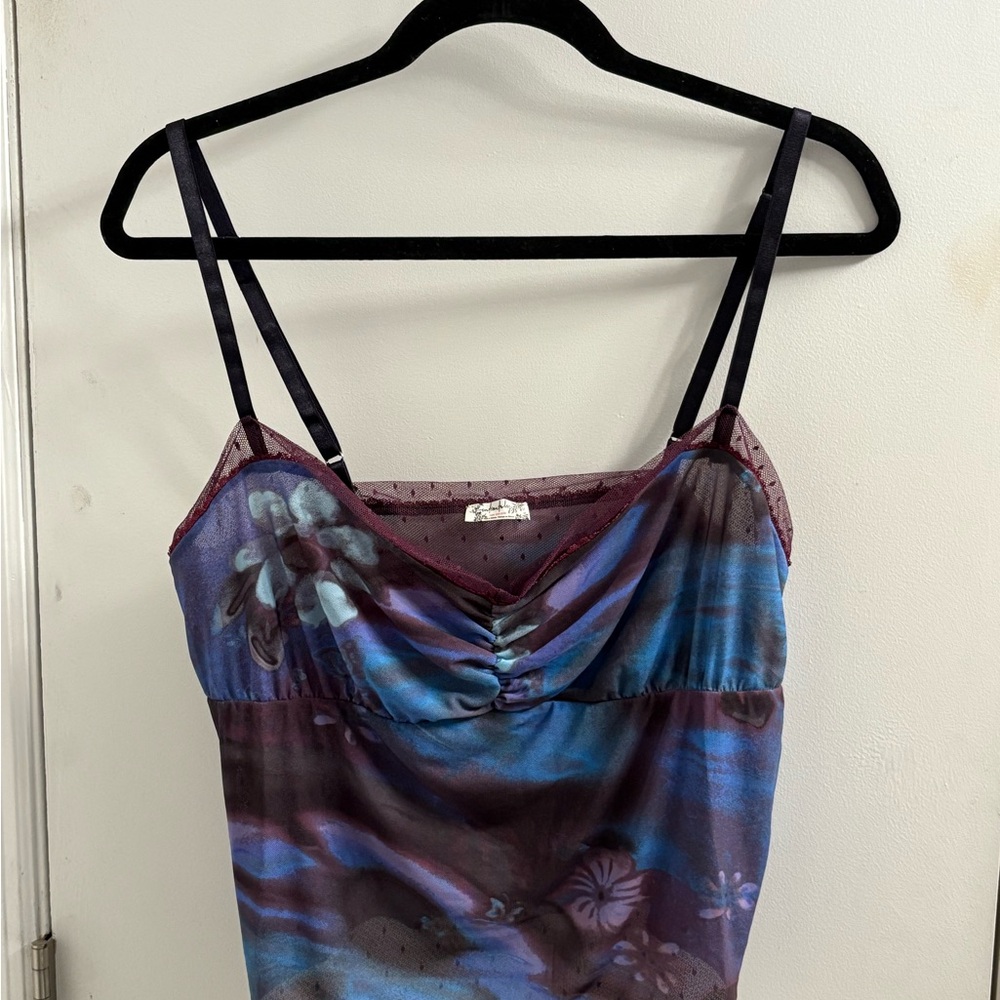 Intimately Free, Free People, Blue and Purple Women's Cami, XL